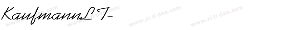 KaufmannLT字体转换