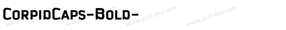 CorpidCaps-Bold字体转换