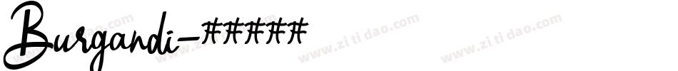 Burgandi字体转换