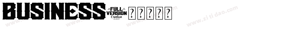 Business字体转换