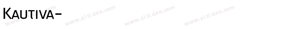 Kautiva字体转换