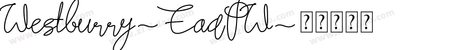 Westburry-EaqPW字体转换