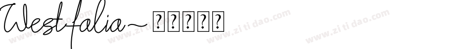 Westfalia字体转换