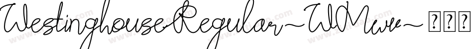 WestinghouseRegular-WMwv字体转换