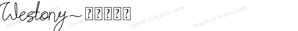 Westony字体转换
