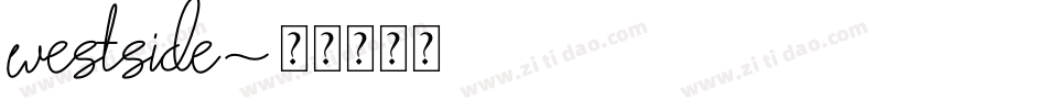 westside字体转换