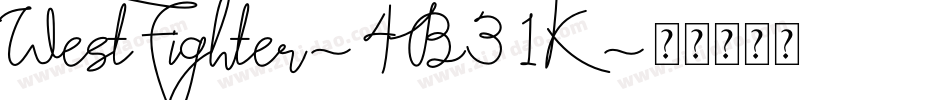 WestFighter-4B31K字体转换