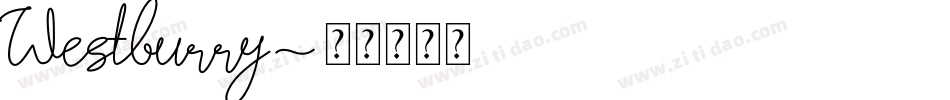Westburry字体转换
