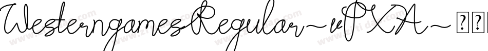 WesterngamesRegular-vPXA字体转换