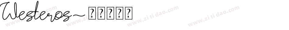 Westeros字体转换