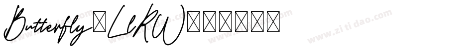 Butterfly-LlRW字体转换
