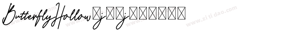 ButterflyHollow-j02j字体转换