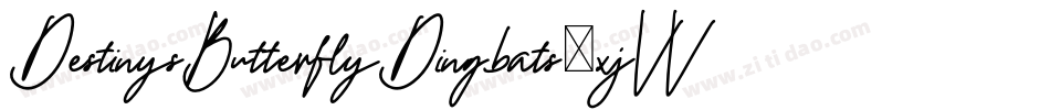 DestinysButterflyDingbats-xjVV字体转换