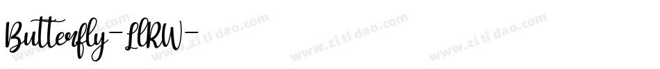 Butterfly-LlRW字体转换