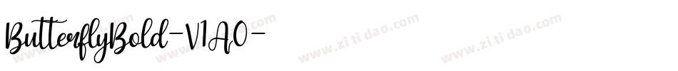 ButterflyBold-V1A0字体转换