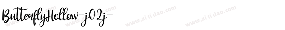 ButterflyHollow-j02j字体转换