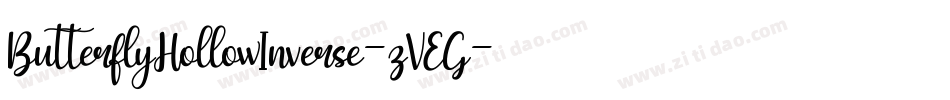 ButterflyHollowInverse-zVEG字体转换