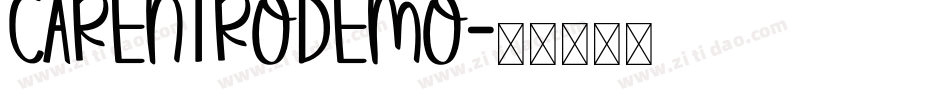 CarentroDEMO字体转换