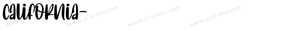 California字体转换