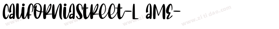 CaliforniaStreet-L3aME字体转换