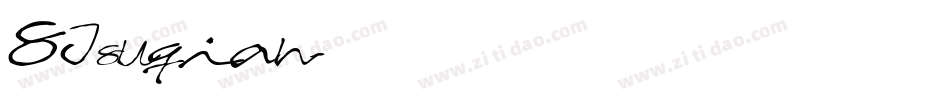 SJsuqian字体转换