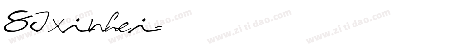 SJxinhei字体转换