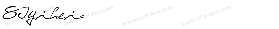 SJyihei字体转换