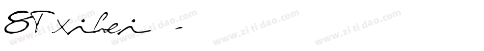 STxihei普通字体转换