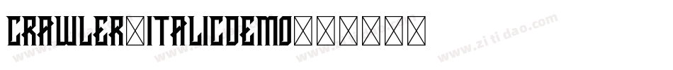 CRAWLER-ItalicDemo字体转换