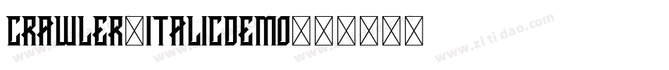 CRAWLER-ItalicDemo字体转换