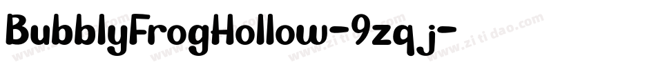 BubblyFrogHollow-9zqj字体转换