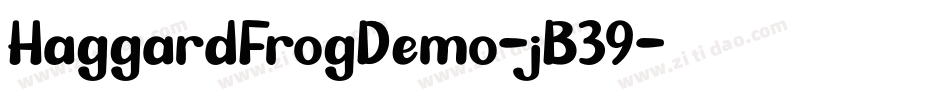 HaggardFrogDemo-jB39字体转换
