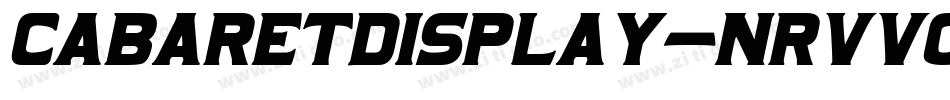 CabaretDisplay-nRvVg字体转换