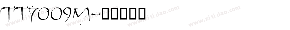 TT7009M字体转换