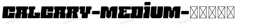 Calgary-Medium字体转换