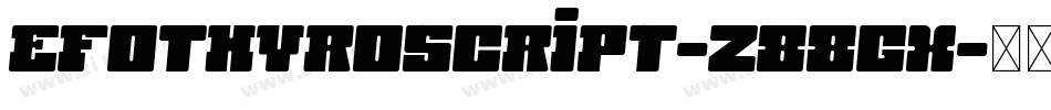 Efothyroscript-z88GX字体转换