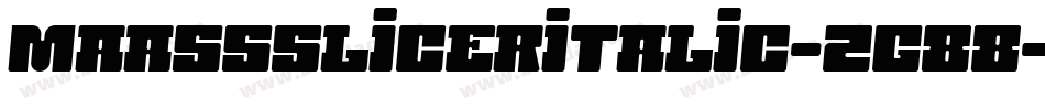 Maasssliceritalic-2g88字体转换