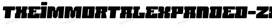 TheImmortalExpanded-z88rD字体转换