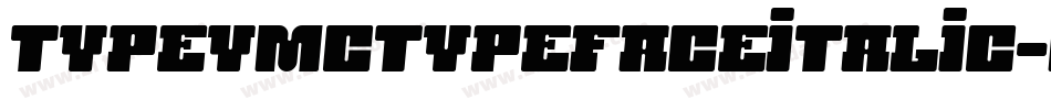 TypeyMctypefaceItalic-M88P字体转换
