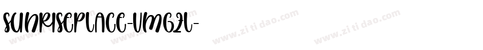 SunrisePlace-vmgZL字体转换