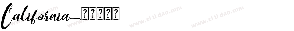 California字体转换