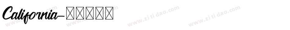 California字体转换