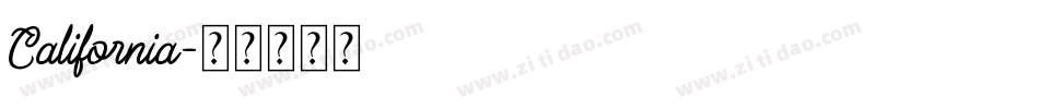 California字体转换