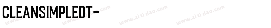 CleanSimpleDT字体转换