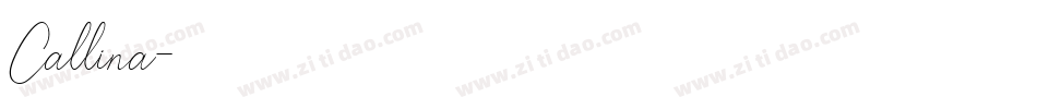 Callina字体转换