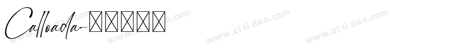Calloada字体转换