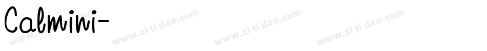 Calmini字体转换