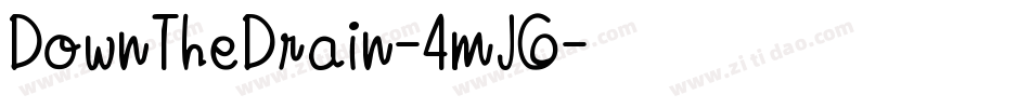 DownTheDrain-4mJ6字体转换