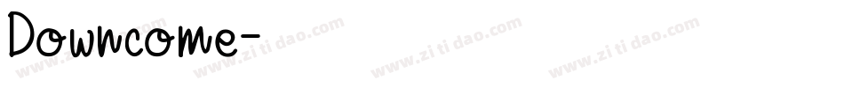 Downcome字体转换
