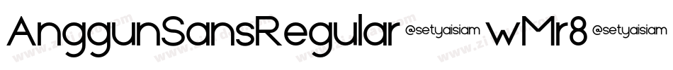 AnggunSansRegular-wMr8字体转换